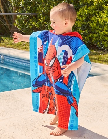 Poncho de Toalla Microfibra 50x120cm SPIDERMAN PIÑATA