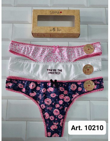 Colaless microfibra fru fru Pack x3 SAYKA