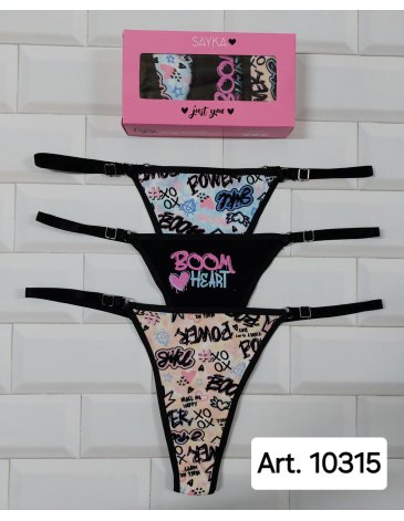 Colaless algodon y lycra Pack x3 SAYKA