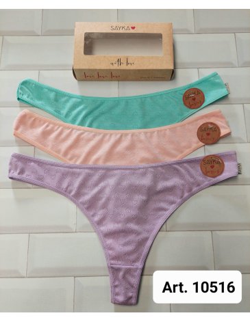 Colaless microfibra desagujada Pack x3 - SAYKA