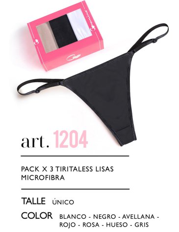 Colaless regulable microfibra Pack x3 CORAMINA