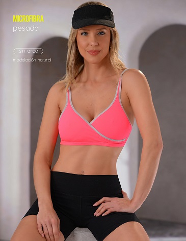Corpiño cruzado microfibra T90/115 CORAMINA
