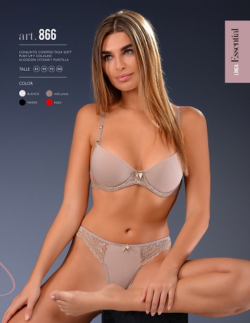Conjunto T.Soft Push y Colaless. Alg/lycra y Puntilla T85/100 CORAMINA