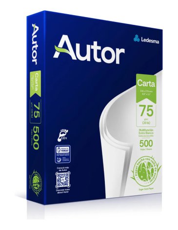 Resma Carta Ledesma Autor 75 Gramos 500 Hojas  LEDESMA
