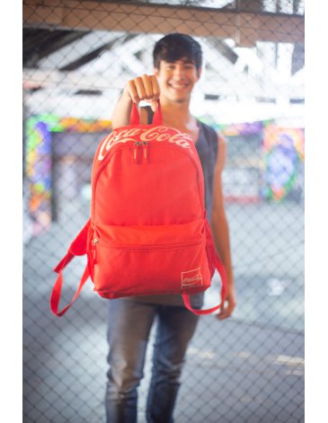 Mochila Coca-Cola Blank Red 17'' - Coca-Cola
