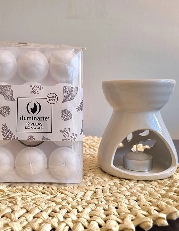 Velas Noche Blanca x 12 - AROMANZA
