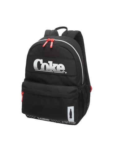 Mochila Overlap Black Coca-Cola