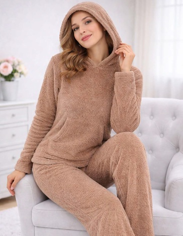Pijama Polar Soft Capucha y Bolsillo TM/XL MAXIMA