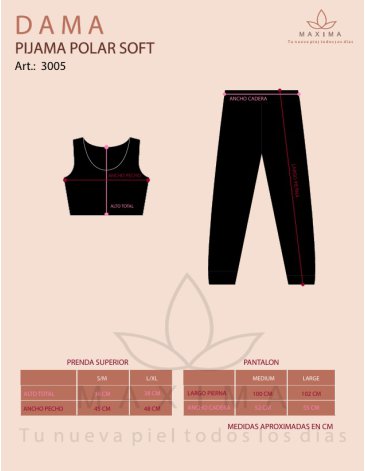 Pijama Polar Soft TS/XL - MAXIMA