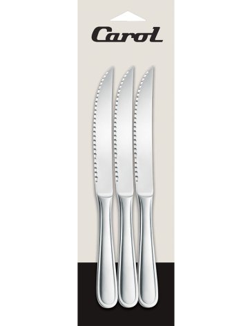 Cuchillo Carne x 3 Unidades - CAROL