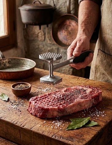 Bate Bife Metal en Blister acero inoxidable CAROL