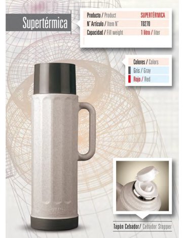 TERMO SUPERTERMICA C/ASA 1000 Ml - LUMILAGRO