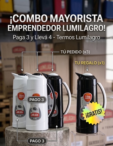 COMBO JARRA CAPRICE 4x3 1000 Ml LUMILAGRO