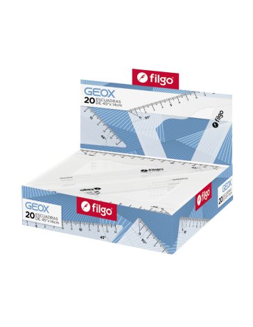 Escuadra Geo x 45° x 15 cm / x unidad FILGO