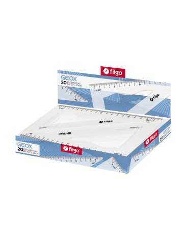 Escuadra Geo x 60° x 21 cm / x unidad FILGO
