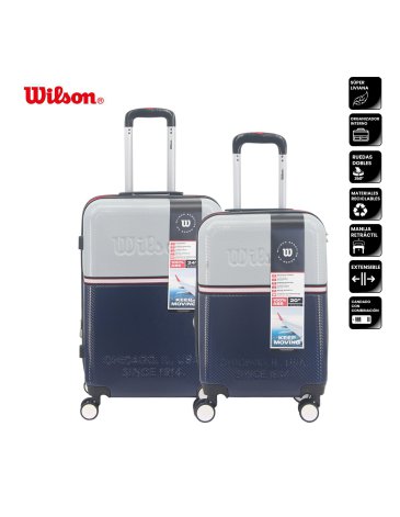 Set Valijas abs 20'' 24'' WILSON