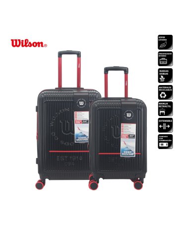 Set Valijas ABS 20'' 24'' Pulgadas WILSON