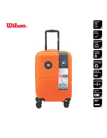 VALIJA CARRY ON ABS NARANJA 20