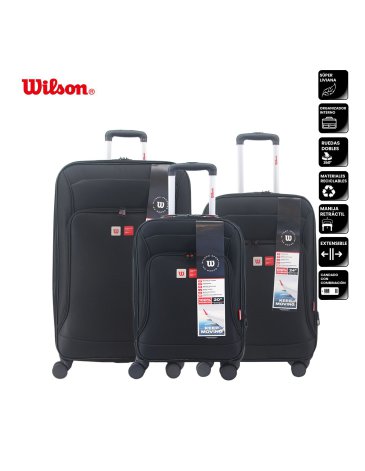 Set Valijas 20'' 24'' 28'' Pulgadas WILSON