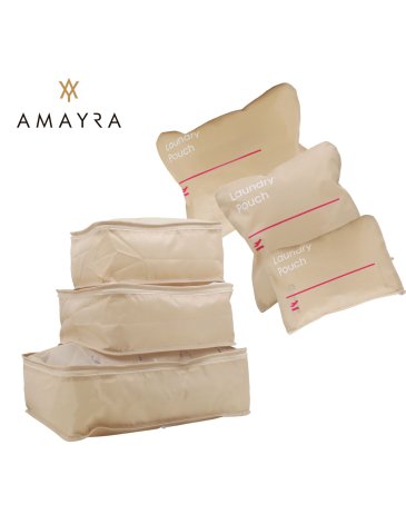 ORGANIZADOR DE VIAJE  6 PIEZAS AMAYRA