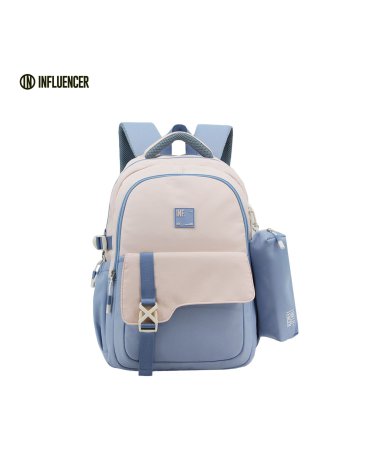 Mochila 18'' con cartuchera - INFLUENCER