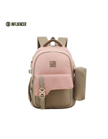 Mochila 18'' con cartuchera - INFLUENCER