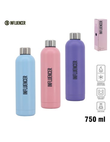 Botella Termica 750ml INFLUENCER