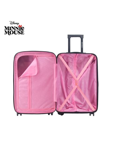 SET VALIJAS 20'' 24'' ABS NEGRAS MINNIE - DISNEY