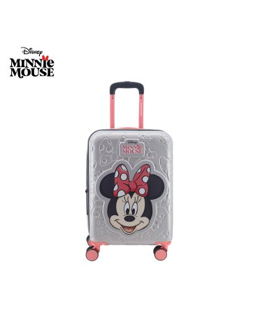 VALIJA CARRY ON 20'' ABS+UV PLATEADA MINNIE - DISNEY