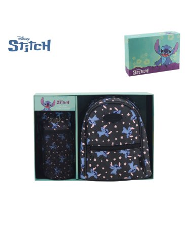 Mochila y Porta Botella Stitch - DISNEY