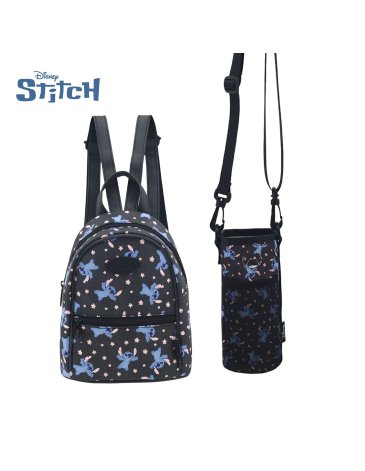 Mochila y Porta Botella Stitch - DISNEY