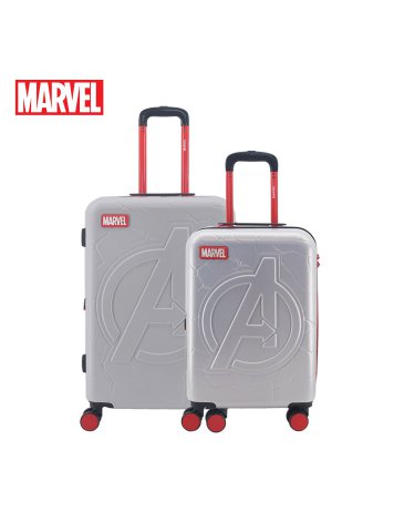 SET VALIJAS 20'' 24'' ABS GRISES AVENGERS - MARVEL