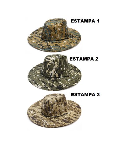 Sombrero Camping Camuflado C/sujetador WANDERLUST