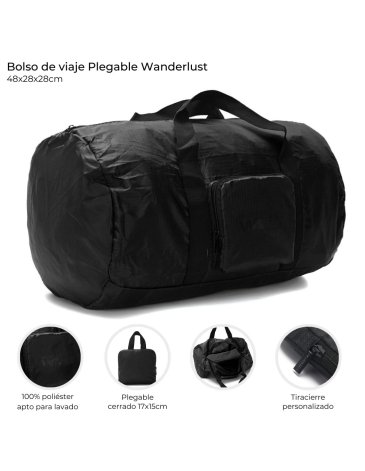 Bolso de viaje Plegable Wanderlust 48x28x28cm WANDERLUST