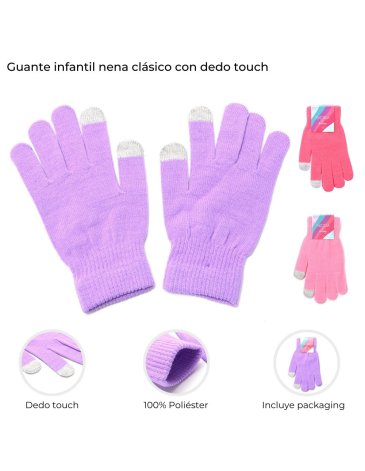 Guante Infantil con dedo touch SKORA
