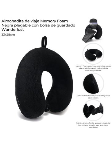 Almohadita de viaje Memory Foam WANDERLUST