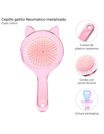 Cepillo gatito neumatico metalizado SKORA