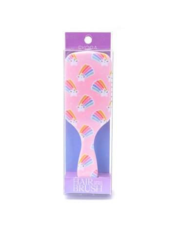 Cepillo rectangular desenredante Arcoiris - SKORA