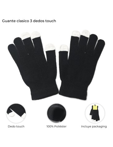 Guante Clasico 3 dedos Touch KLUB MODE