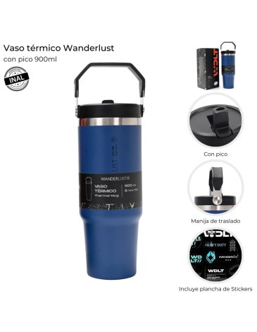 Vaso Termico con pico 900 ML WANDERLUST