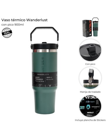 Vaso termico con pico 900 ML WANDERLUST