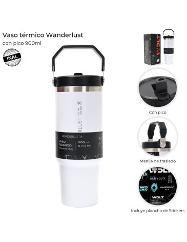 Vaso Termico con pico 900 ML WANDERLUST