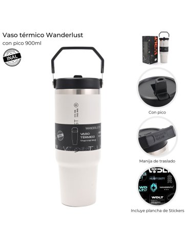 Vaso Termico con pico 900 ML WANDERLUST