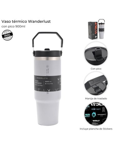Vaso Termico con pico 900 ML WANDERLUST