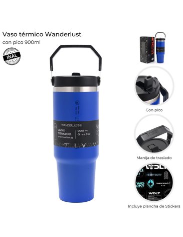 Vaso Termico con pico 900 ML WANDERLUST