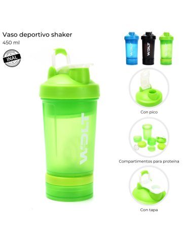 Vaso deportivo Shaker 450 ML WANDERLUST