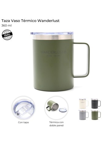 Taza Vaso Térmico Wanderlust 360 ml WANDERLUST
