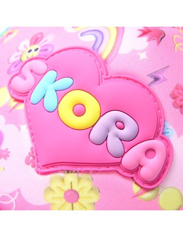 Gorra  con Visera  Corazon y Florcitas cap infantil - SKORA