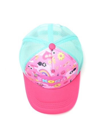Gorra  con Visera  Corazon y Florcitas cap infantil - SKORA