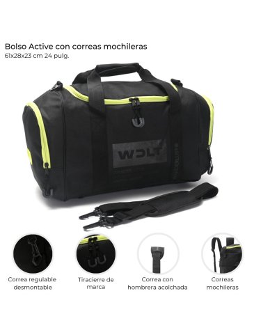 Bolso Active con correas Mochileras 24
